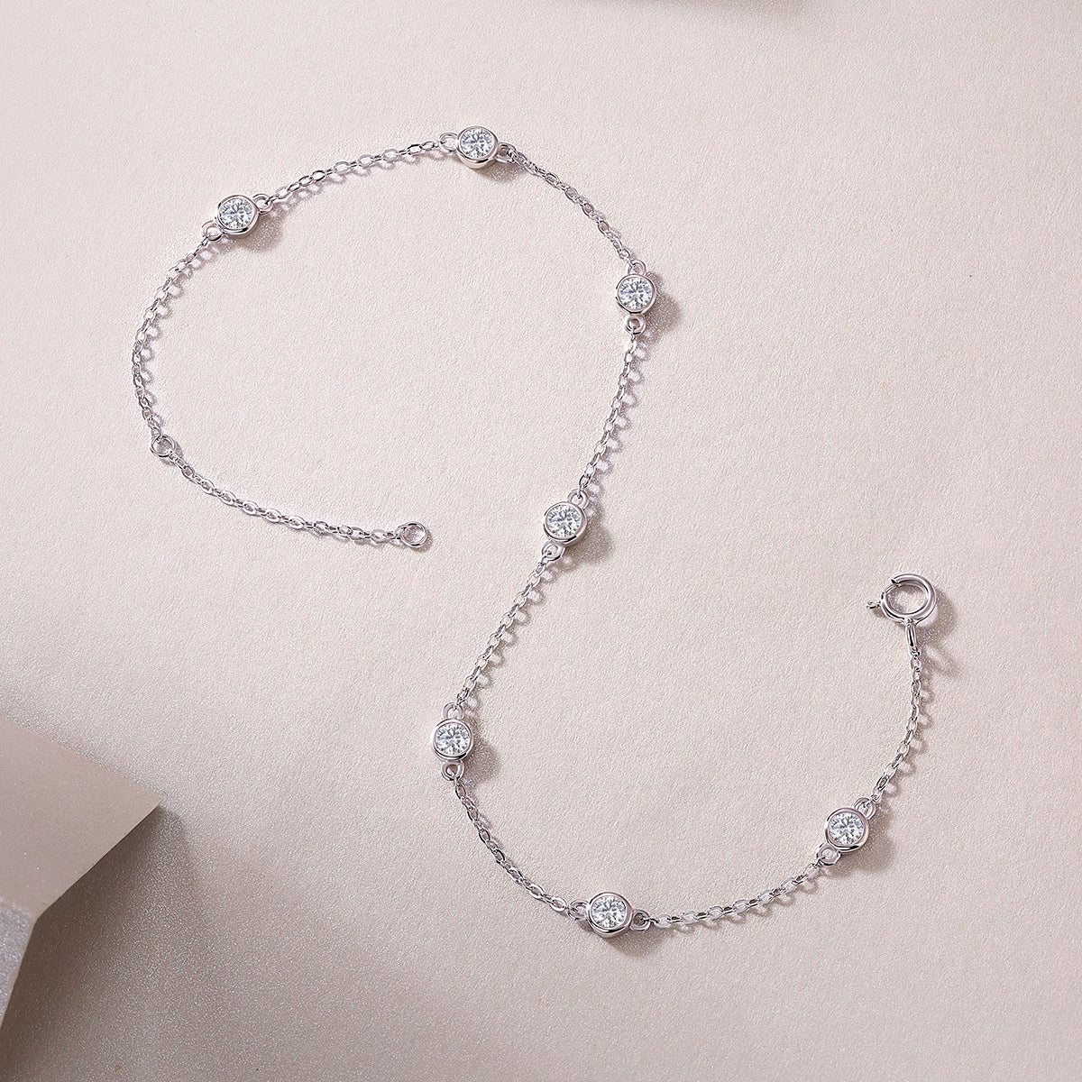 Bracelet S925 Argent 1.4g Moissanite