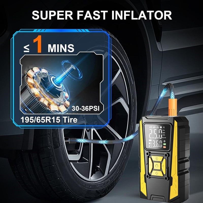 Pompe de compresseur d'air électrique 12V 150PSI Avec lumière LED