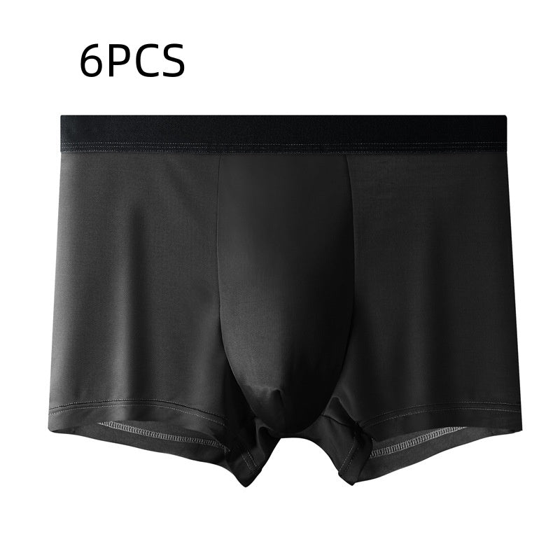 Summer Ice Silk Underwear Men's Thin Breathable Quick-Drying