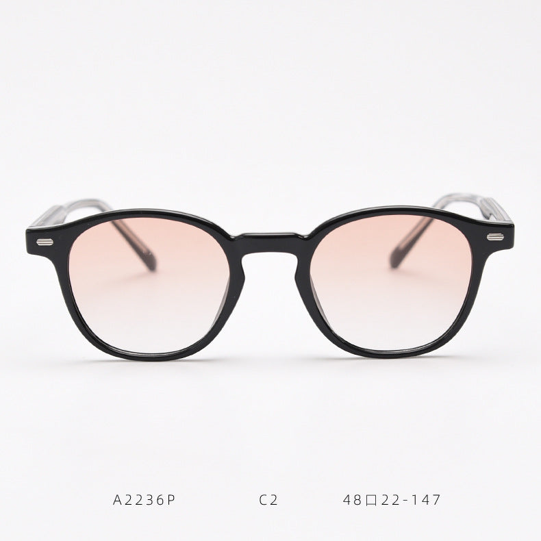 Lunettes de soleil polarisées rétro colorées avec un cadre mince
