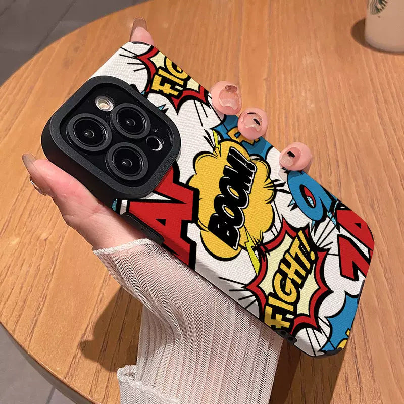 Boîtier de téléphone Style en cuir Silicone Étui de téléphone tout compris