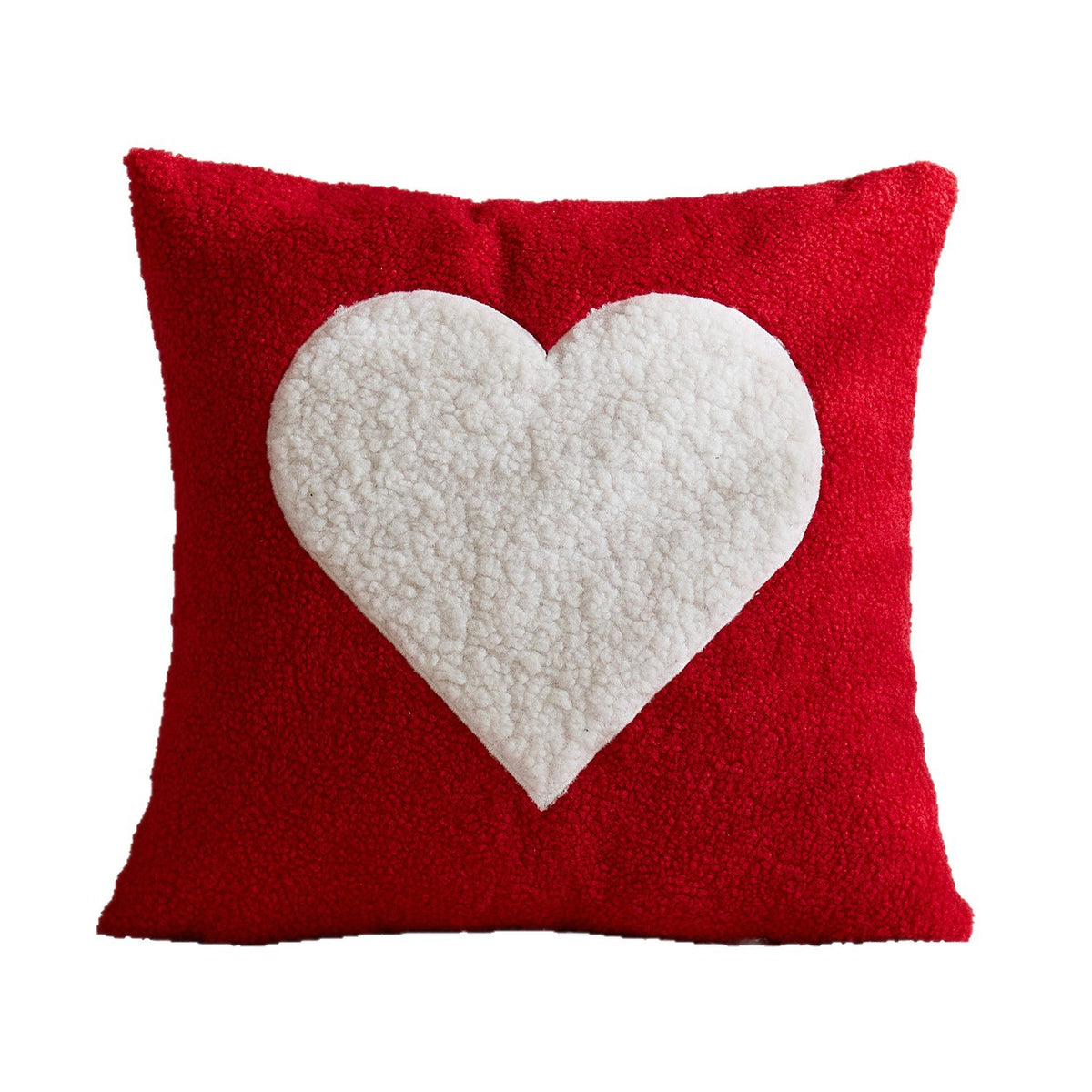Couverture d'oreiller brodé en peluche