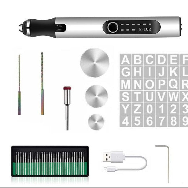 Kit de fraise électrique pour micro-carving réglable à double usage 42V avec charge et prise en charge