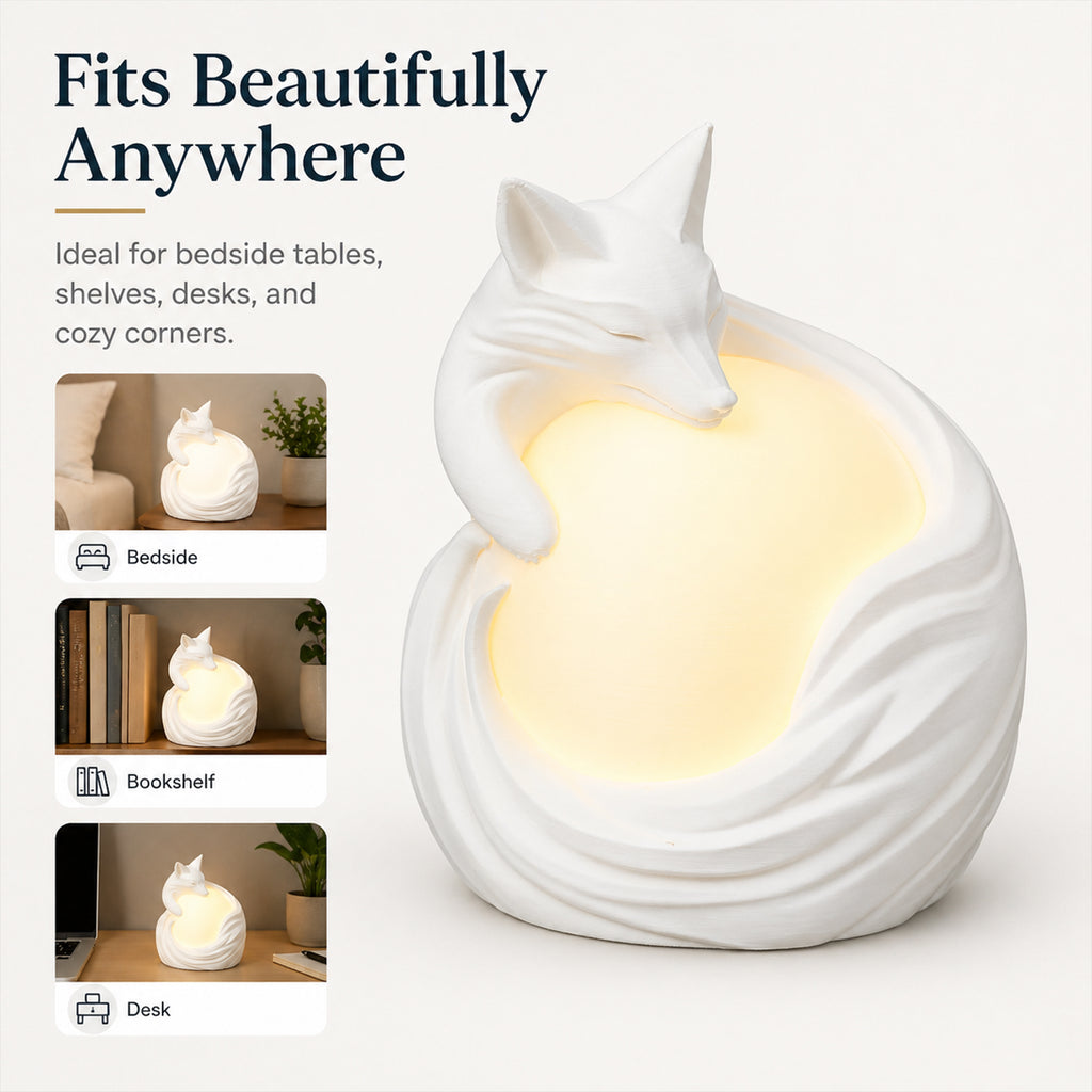Lampe de table de Fox Imprimée 3D