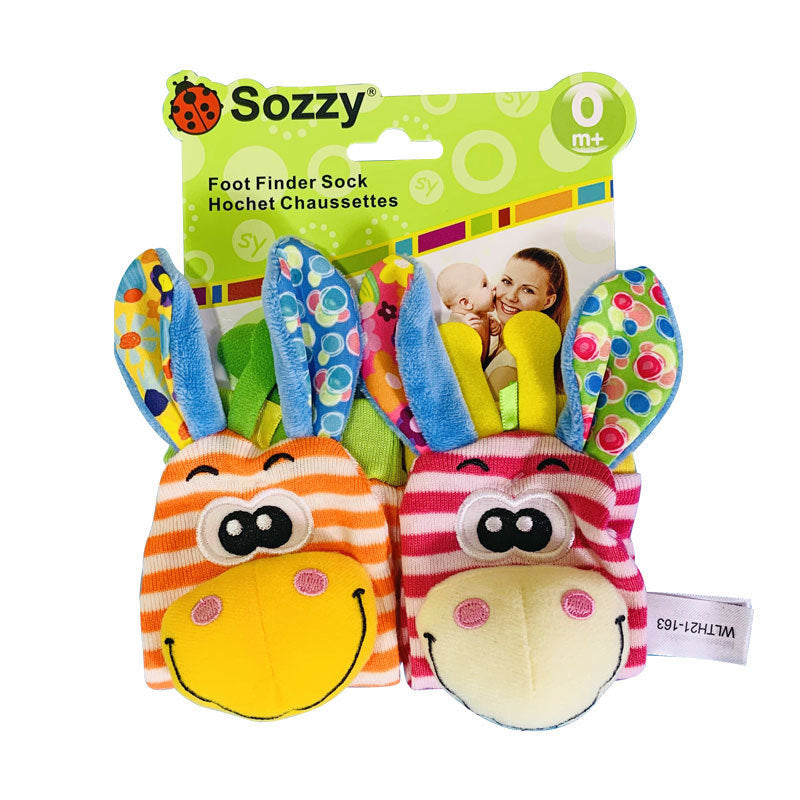 Chaussettes croustillantes en peluche d'animaux