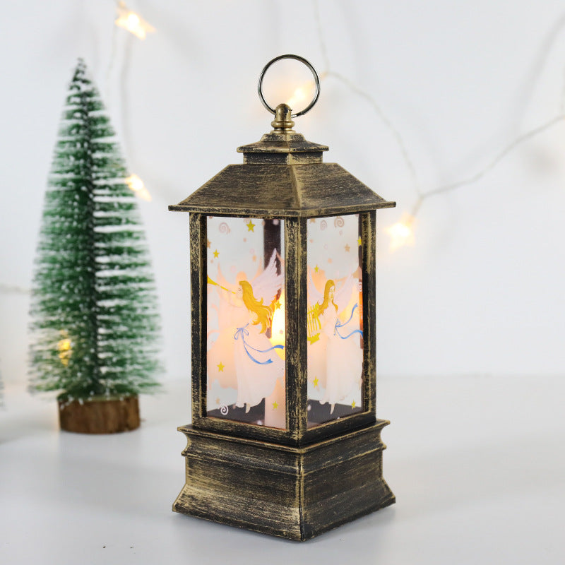 Lanterne de Noël LED bougie électronique lampe de table lumière de nuit pour les personnes âgées