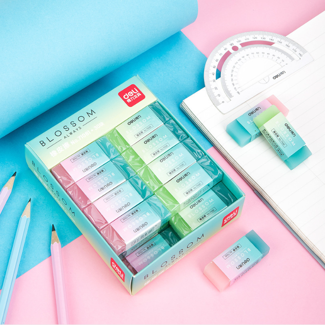 Erasers en caoutchouc de crayon coloré mignon