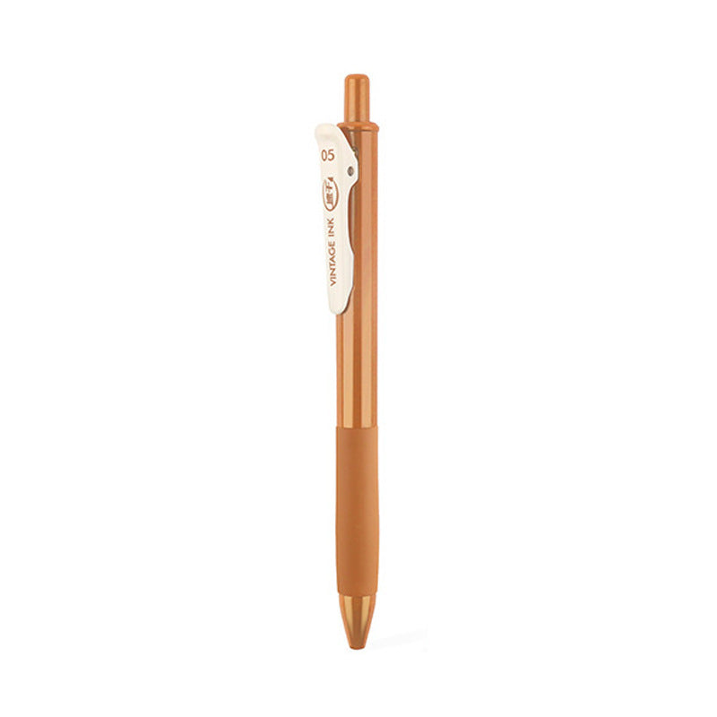 Rétro couleur Gel stylo ensemble de papeterie étudiante