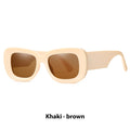 Lunettes de soleil simples Retro Square mode