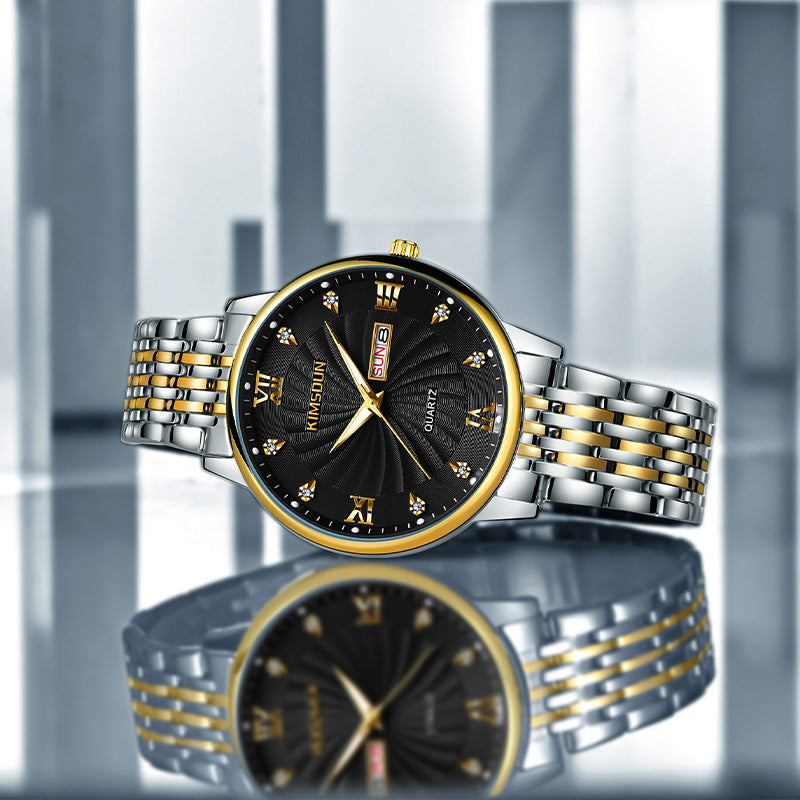 Calendrier Imperméable Montre Quartz pour hommes