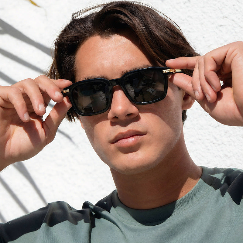 Lunettes de soleil de protection carrée décontractées pour femmes