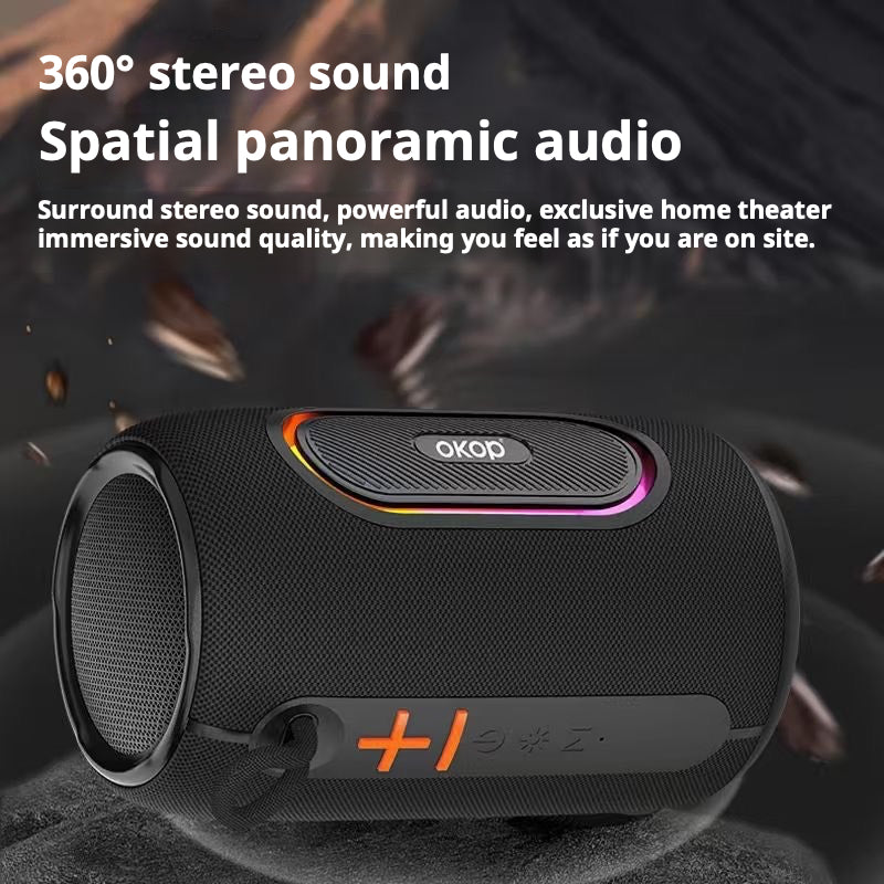 KP-592 Haut-parleur Bluetooth sans fil sans fil Portable Outdoor RGB Subwoofer Home Desktop