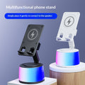 Haut-parleur Bluetooth inductif multifonctionnel Portable pliant et rotant Stand