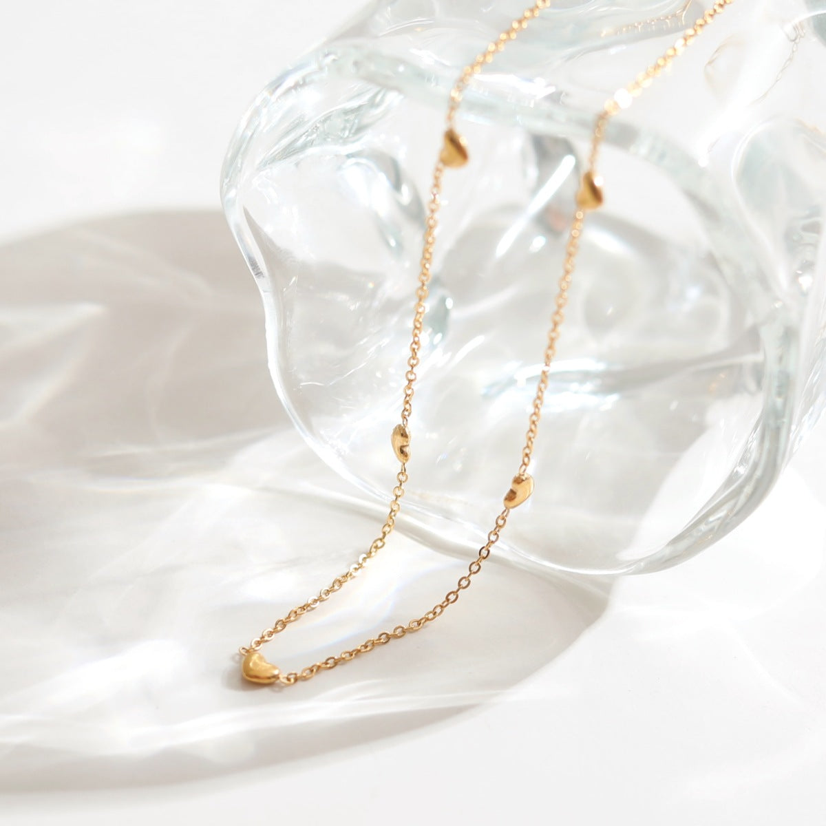 Cool-style 5 Petit coeur Collier délicat pour les femmes