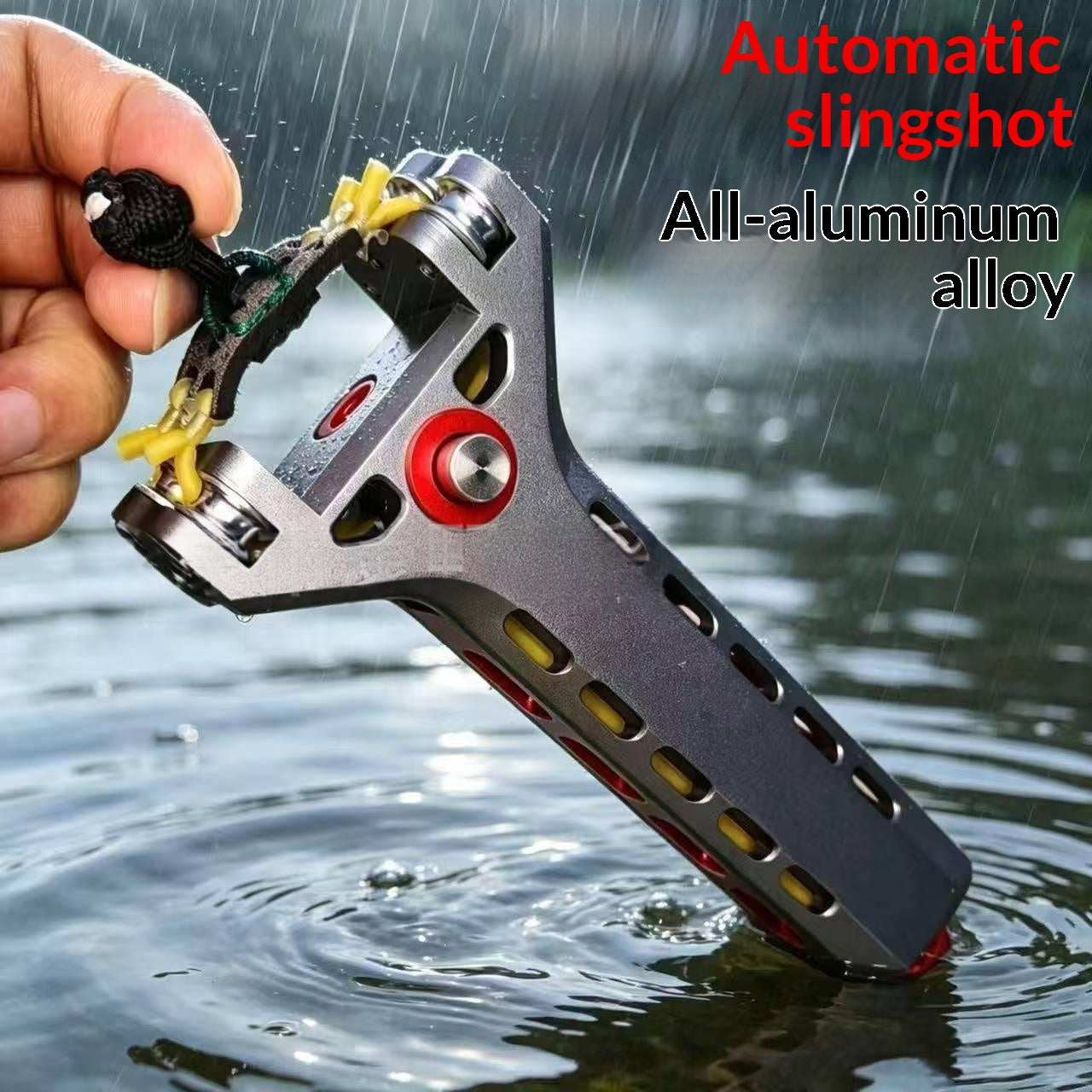 Alloy Metal Magazine Outdoor Shooting Charge automatique Slingshot