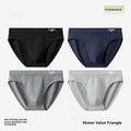 Slips en coton respirant pour hommes avec un crotch de coton antibactérien