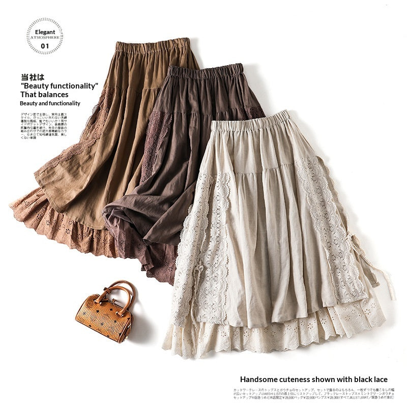 Jupe en dentelle de style japonais