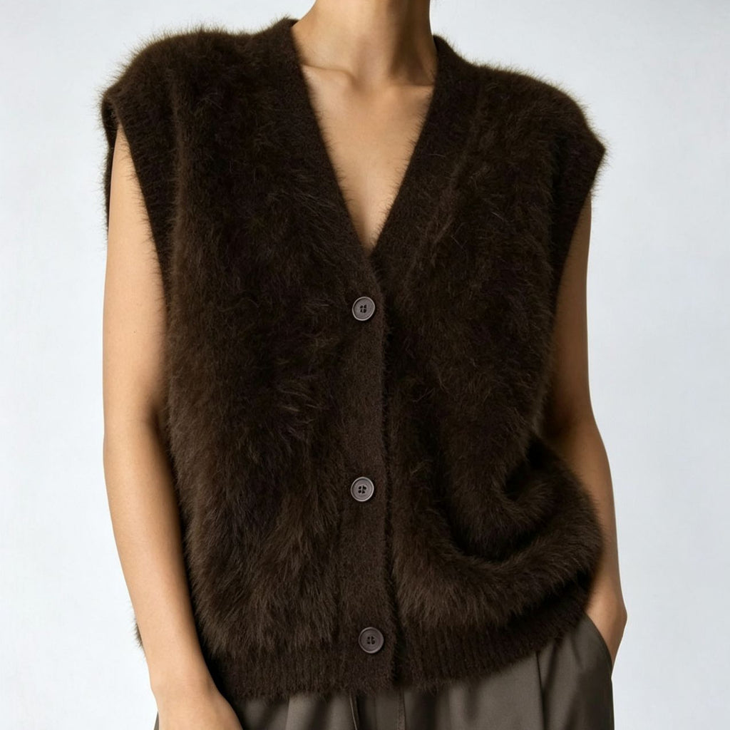 Veste courte Cardigan pour femmes de couleur unie