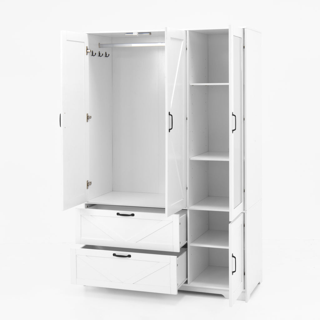4 portes armoire armoire avec miroir