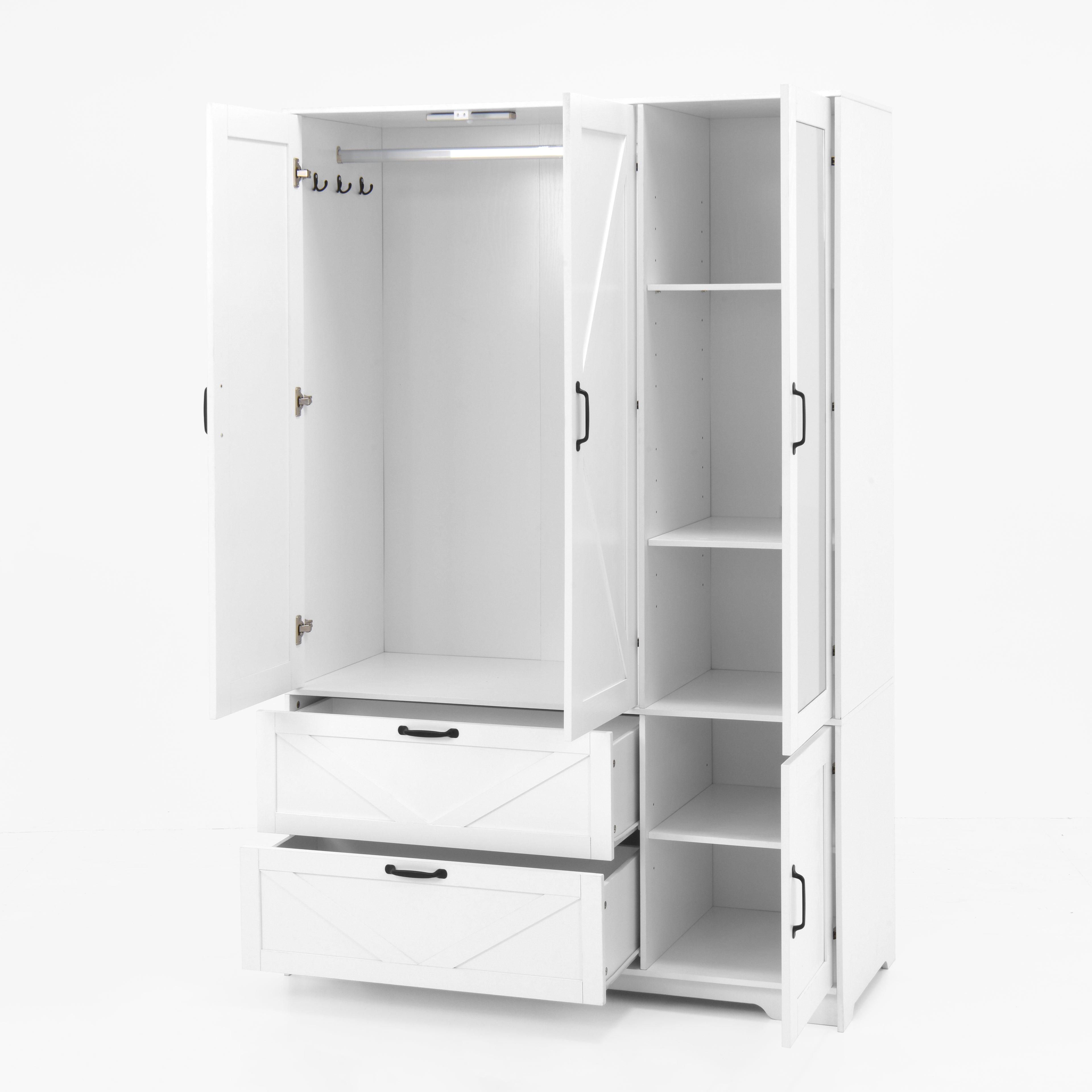 4 portes armoire armoire avec miroir