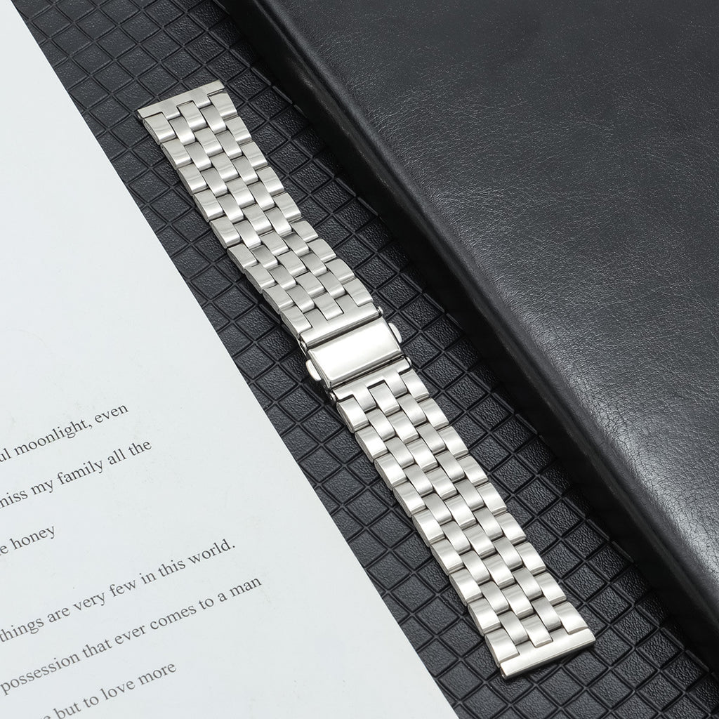 Bracelet en acier inoxydable à cinq perles coloré