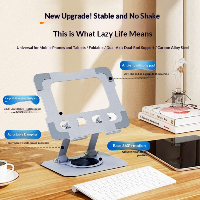 Support de tablette pliable portable paresseux réglable en hauteur