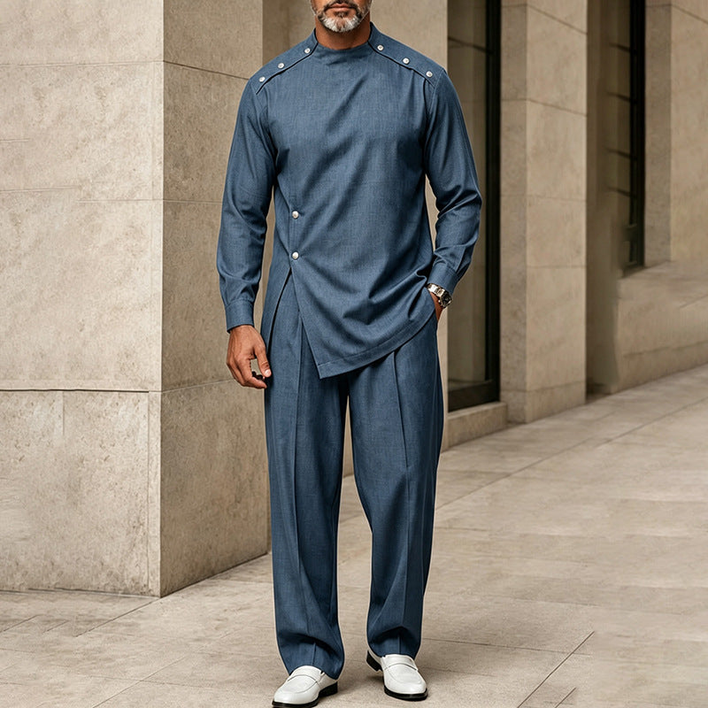 Pantalons et top à manches longues pour hommes occasionnels
