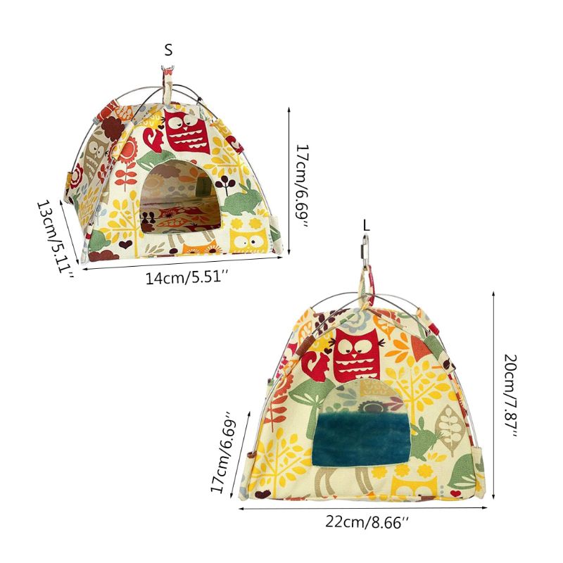 Toile suspendue Tente de perroquet Cage Pet Universal Bird Tente Hammock Petit nid d'animaux