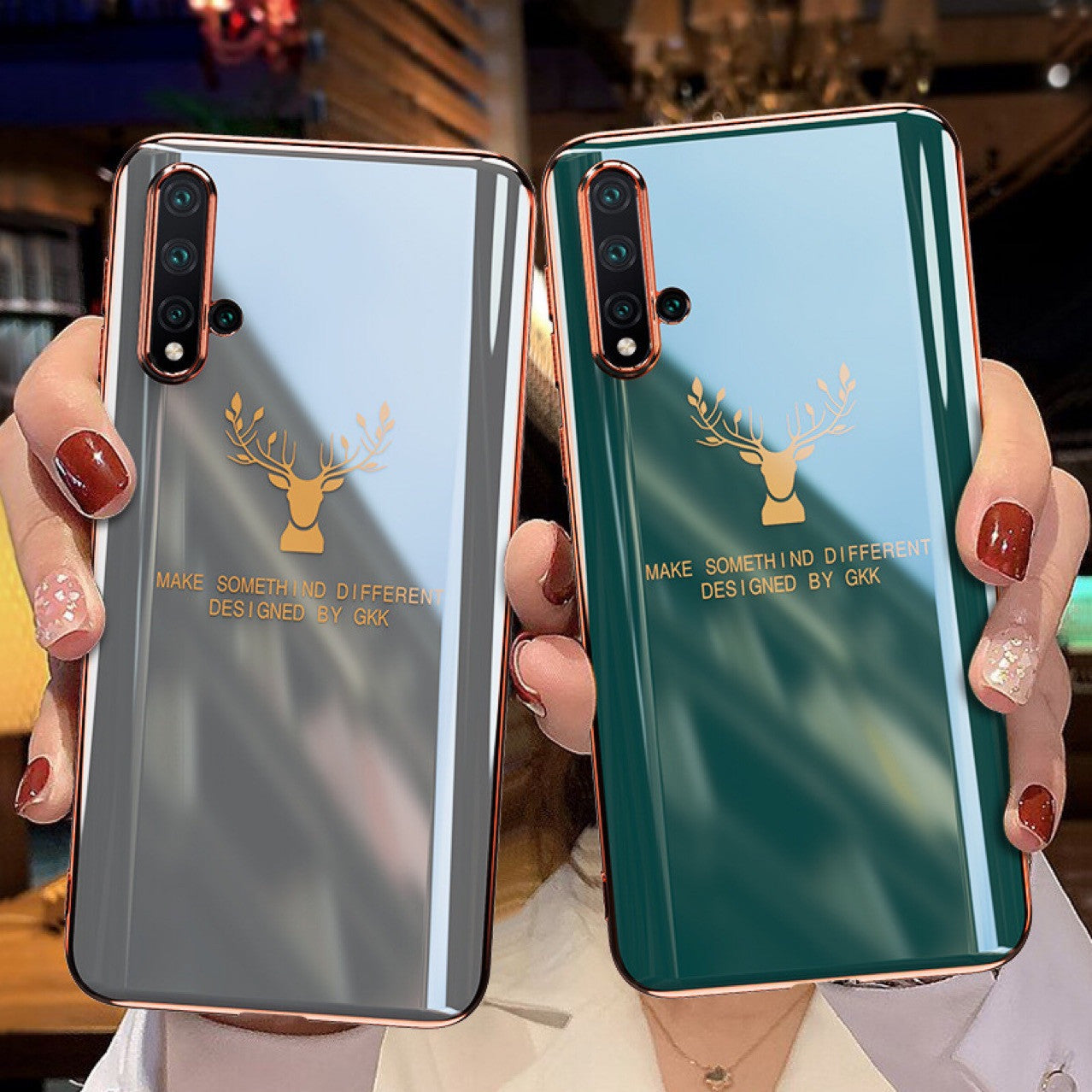 Étui de téléphone mobile en wapiti à colle souple