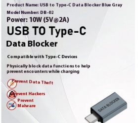 Carnet de notes Données de blindage USB Homme pour Type-C Adaptateur Femme