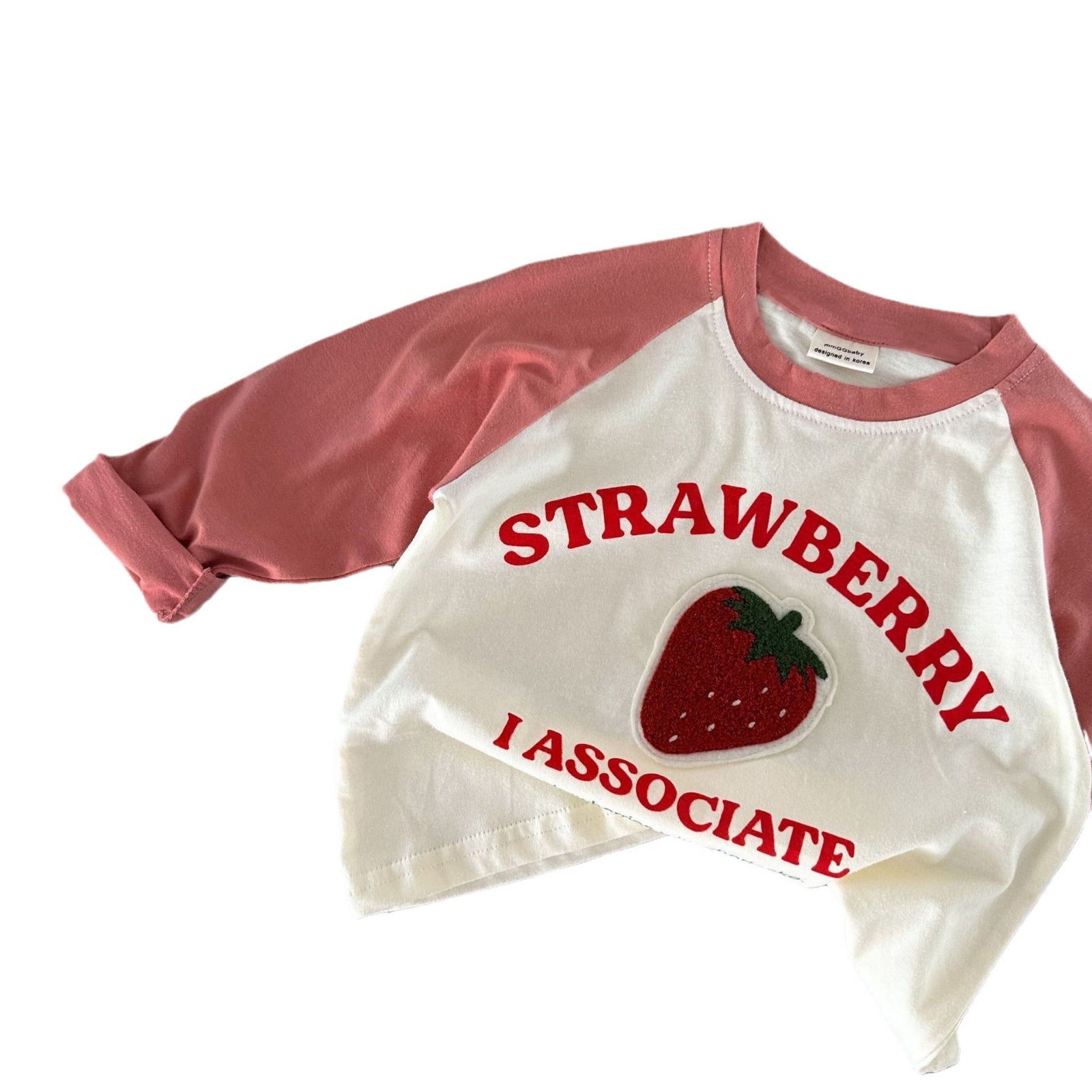 T-shirt en coton printemps et automne pour enfants Manche longue garçon