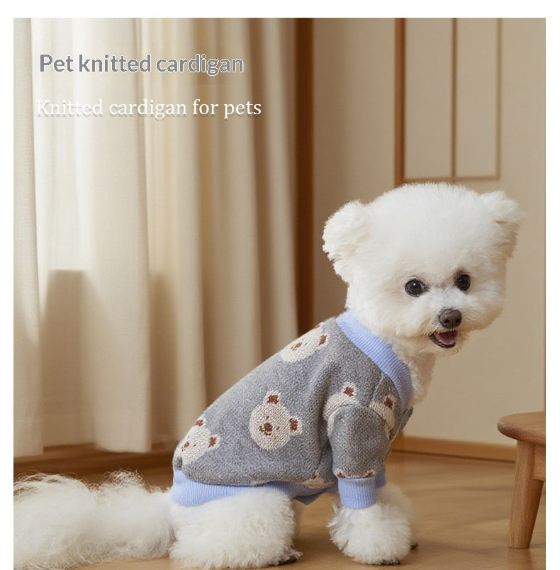 Chandail de style occasionnel avec un petit imprimé ours