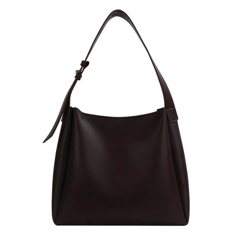 Sac à épaule en cuir souple de grande capacité pour femmes