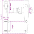 Mini ensemble de fixation de porte coulissante pour portes de cabinet
