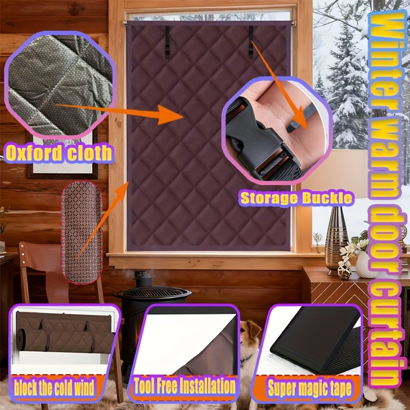 Rideau de porte isolant thermique magnétique