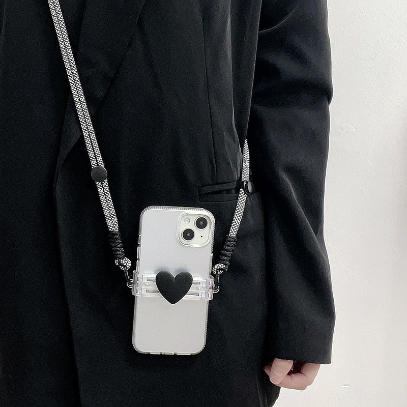 Beau look Small Love Back Splint Mobile Phone Lanyard Universal