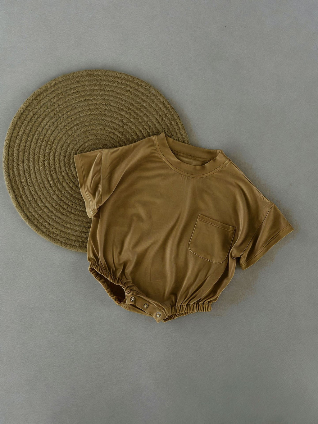 Bébé Romper naturel Bamboo fibre de style mince