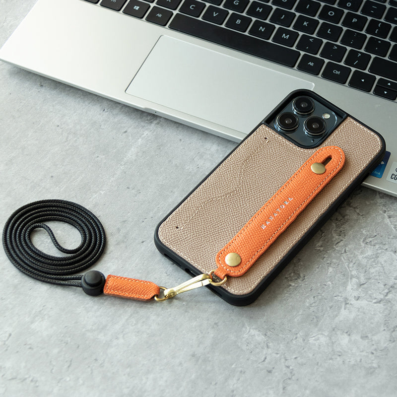 Première couche Cowhide approprié pour IPhone16 cas de téléphone avec support