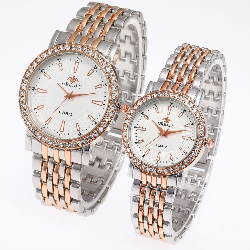 Men's and Women's Quartz Dress Couple Watches Business Gift