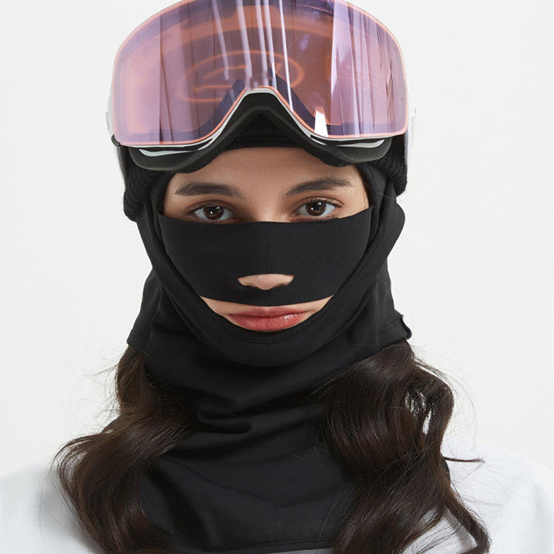 Séchage rapide Ski Headgear V Face Pare-Soleil Windproof Double Board Masque visage