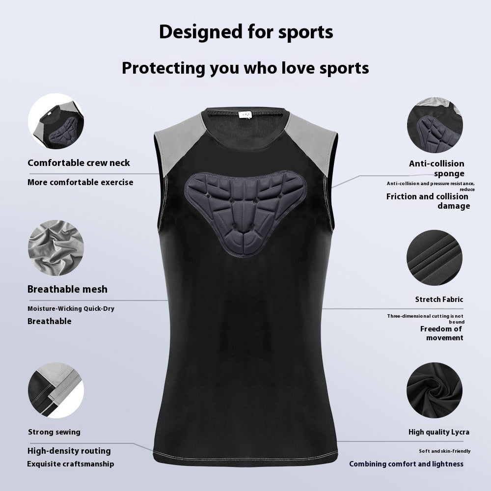 Veste de basketball anticollision 3D pour hommes