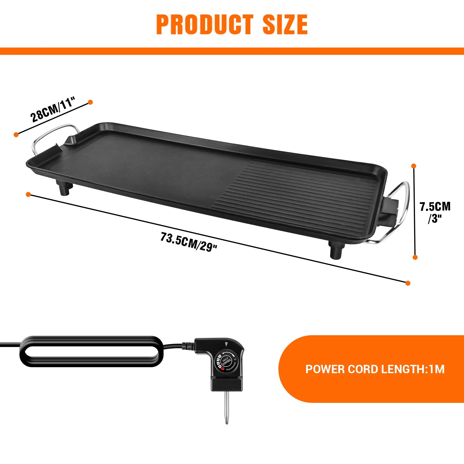 Table électrique Teppanyaki Grill Top sans fumée