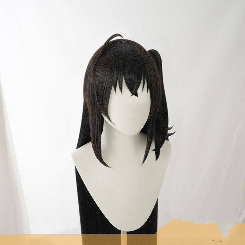 Robe cosplay perruque faux cheveux