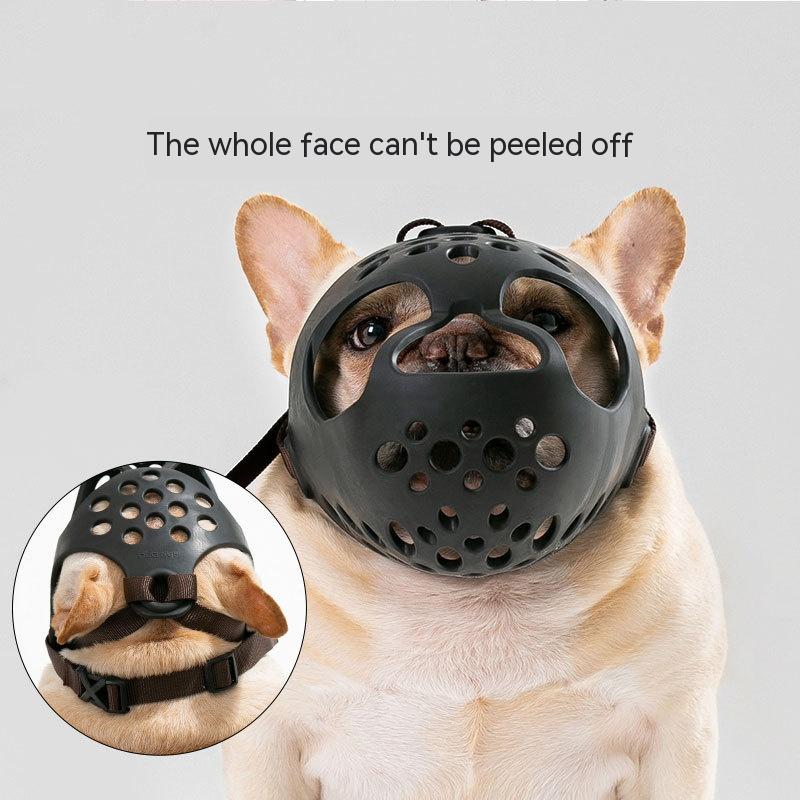 Couvre-dents en caoutchouc souple pour chien Masque anti-acajou