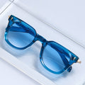 Lunettes de soleil en métal punk à cadre carré à la mode européenne et américaine pour hommes