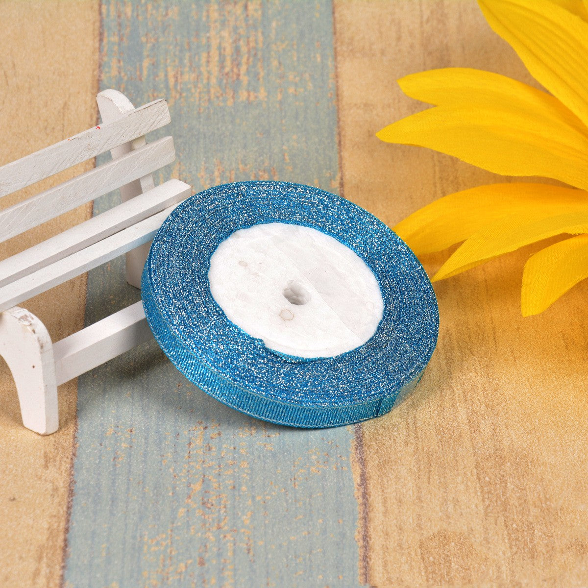 1cm Oignon vert coloré avec 3 points Ribbon Bow Gold Silk Argent Polyester Ribbon