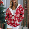 Flake de neige à la frontière Imprimer Hoodie de Noël