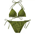 Femmes style français tricoté Ripped Sexy Bikini