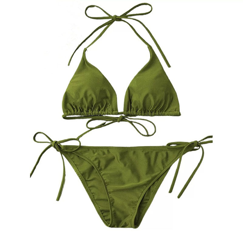 Femmes style français tricoté Ripped Sexy Bikini