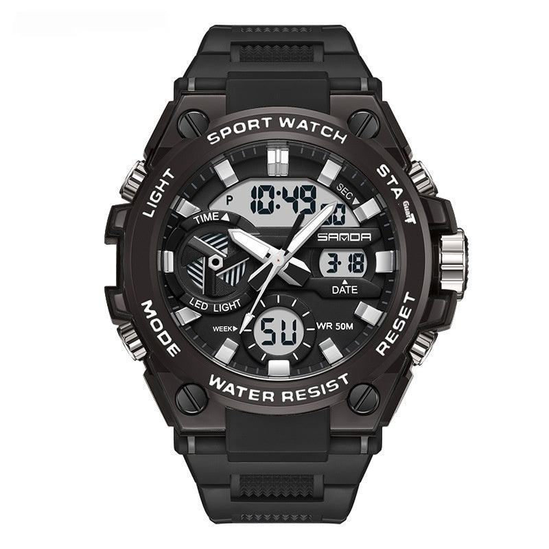Montre électronique multifonctionnelle en extérieur lumineux étanche